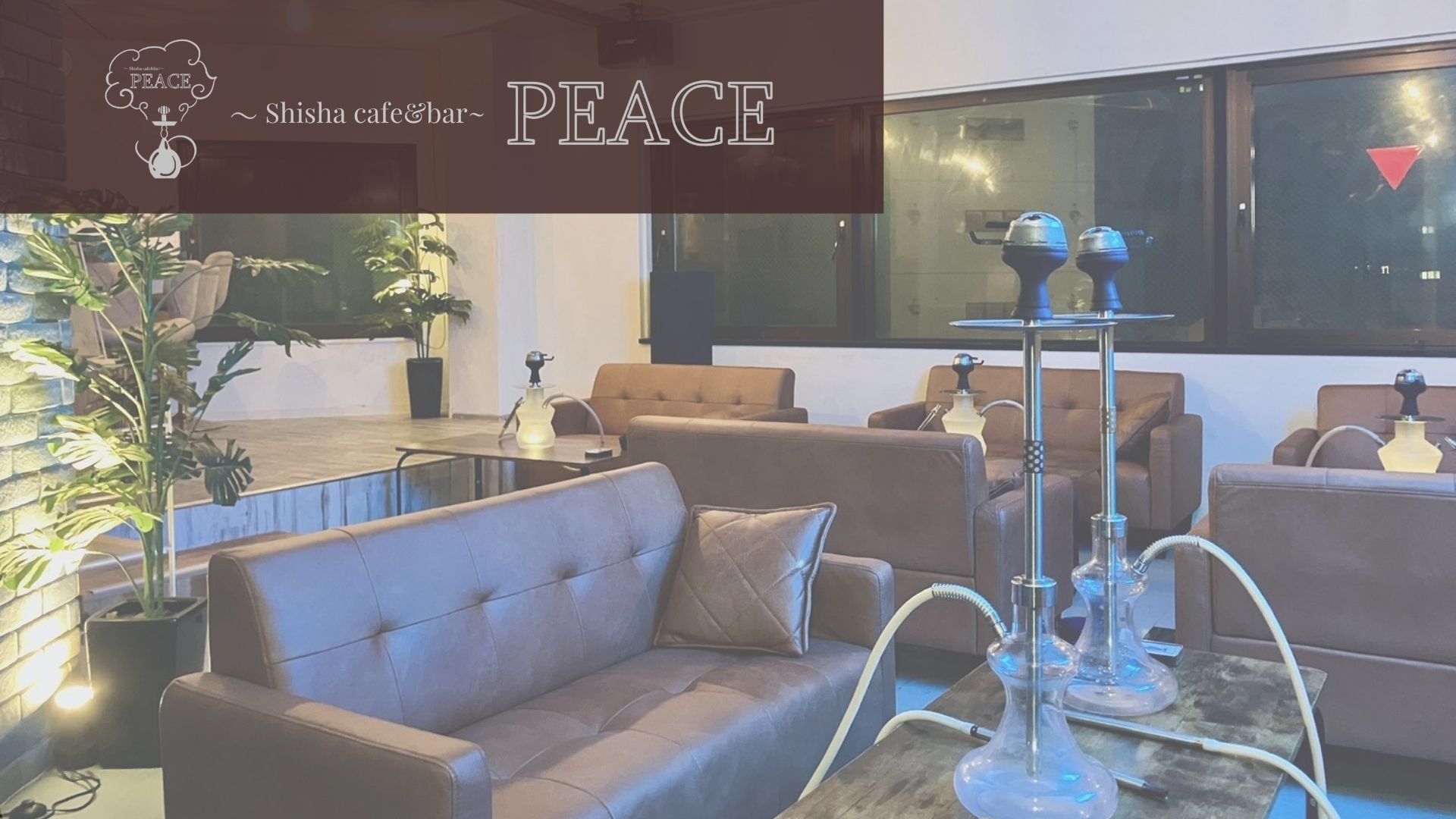 福山市にあるシーシャBAR PEACEの店内イメージ画像　